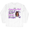 Personalized Birthday Month Shirt, Name and Age Birthday Shirt, Custom Birthday Women Shirt, I Can All Things Though Christ Who Give Me Strengh Shirt