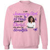 Personalized Birthday Month Shirt, Name and Age Birthday Shirt, Custom Birthday Women Shirt, I Can All Things Though Christ Who Give Me Strengh Shirt