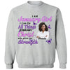 Personalized Birthday Month Shirt, Name and Age Birthday Shirt, Custom Birthday Women Shirt, I Can All Things Though Christ Who Give Me Strengh Shirt