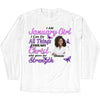 Personalized Birthday Month Shirt, Name and Age Birthday Shirt, Custom Birthday Women Shirt, I Can All Things Though Christ Who Give Me Strengh Shirt