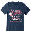 Personalized Custom Birthday Month Shirt, Name and Age Birthday Shirt, Custom Birthday Women Shirt, A Queen Was Born On Month Shirt, Custom Happy Birthday To Me Shirt