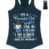 Personalized Birthday Month Shirt, Name and Age Birthday Shirt, Custom Birthday Women Shirt, I'm A Girl I'm Not A One In A Million Kind Of Girl I Am A Once In A Liftetime Kind Of A Woman Shirt