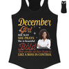 Personalized Custom Birthday Month Shirt, Name and Age Birthday Shirt, Custom Birthday Women Shirt, I Love The Woman I've Become Because I Fought To Become Her Shirt