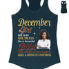 Personalized Custom Birthday Month Shirt, Name and Age Birthday Shirt, Custom Birthday Women Shirt, I Love The Woman I've Become Because I Fought To Become Her Shirt