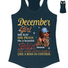 Personalized Custom Birthday Month Shirt, Name and Age Birthday Shirt, Custom Birthday Women Shirt, She Slay She Prays She Is Beautiful Bold She Smile At Her Haters Like A Boss In Control Shirt
