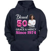 Blessed Grace and Mercy Since 1974 Shirt, Custom Photo Shirt, 50th Birthday Shirt Ideas For Her