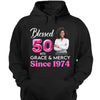 Blessed Grace and Mercy Since 1974 Shirt, Custom Photo Shirt, 50th Birthday Shirt Ideas For Her