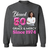 Blessed Grace and Mercy Since 1974 Shirt, Custom Photo Shirt, 50th Birthday Shirt Ideas For Her