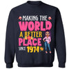 Making The World A Better, 50th Birthday Shirt Ideas, 50th Birthday Shirts, 50th Birthday Shirt Ideas For Her