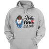 Vintage Customized Hello Fitty Shirt, Custom Birthday Shirt, Stepping Into 50 Like A Boss, 50th Birthday Shirt Ideas, 50th Birthday Shirts, 50th Birthday Shirt Ideas For Her