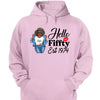 Vintage Customized Hello Fitty Shirt, Custom Birthday Shirt, Stepping Into 50 Like A Boss, 50th Birthday Shirt Ideas, 50th Birthday Shirts, 50th Birthday Shirt Ideas For Her