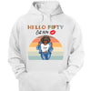 Vintage Customized Hello Fitty Shirt, Custom Birthday Shirt, Stepping Into 50 Like A Boss, 50th Birthday Shirt Ideas, 50th Birthday Shirts, 50th Birthday Shirt Ideas For Her