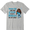 Personalized Birthday Month Shirt, Name and Age Birthday Shirt, Custom Birthday Women Shirt, I Don't Have Attitude I've Got A Personality You Can't Handle Shirt