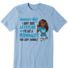 Personalized Birthday Month Shirt, Name and Age Birthday Shirt, Custom Birthday Women Shirt, I Don't Have Attitude I've Got A Personality You Can't Handle Shirt