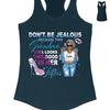 Don't Be Jealous Because This Grandma Still Looks This Good  In Her Fifties Shirt, Personalized Birthday Month Shirt, Name and Age Birthday Shirt, Custom Birthday Women Shirt