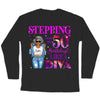 Customized Hello Fitty Shirt, Custom Birthday Shirt, Stepping into 50 Like A Diva Shirt, 50th birthday shirt Ideas, 50th Birthday Shirts, 50th Birthday Shirt Ideas For Her