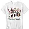 This Queen Makes 50 Look Fabulous, Stepping Into My 50th Birthday Live A Diva Shirt, Custom 50th Birthday Shirt For Women, 50 Years Old Birthday Shirt, Personalized Birthday Gift