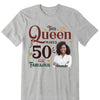 This Queen Makes 50 Look Fabulous, Stepping Into My 50th Birthday Live A Diva Shirt, Custom 50th Birthday Shirt For Women, 50 Years Old Birthday Shirt, Personalized Birthday Gift