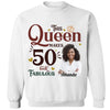 This Queen Makes 50 Look Fabulous, Stepping Into My 50th Birthday Live A Diva Shirt, Custom 50th Birthday Shirt For Women, 50 Years Old Birthday Shirt, Personalized Birthday Gift