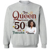 This Queen Makes 50 Look Fabulous, Stepping Into My 50th Birthday Live A Diva Shirt, Custom 50th Birthday Shirt For Women, 50 Years Old Birthday Shirt, Personalized Birthday Gift