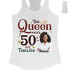 This Queen Makes 50 Look Fabulous, Stepping Into My 50th Birthday Live A Diva Shirt, Custom 50th Birthday Shirt For Women, 50 Years Old Birthday Shirt, Personalized Birthday Gift