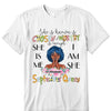 She Is Know Is Chosen Of Worthy Is Enough She Is Me I am Me Shirt, Personalized Birthday Month Shirt, Name and Age Birthday Shirt, Custom Birthday Women Shirt