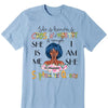 She Is Know Is Chosen Of Worthy Is Enough She Is Me I am Me Shirt, Personalized Birthday Month Shirt, Name and Age Birthday Shirt, Custom Birthday Women Shirt
