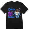 This Queen Makes 50 Look Fabulous, Stepping Into My 50th Birthday Live A Diva Shirt, Custom 50th Birthday Shirt For Women, 50 Years Old Birthday Shirt, Personalized Birthday Gift