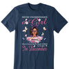Never Underestimate A Girl Who Is Covered By The Blood of Jesus Shirt, Custom Birthday Month Shirt For Women, Personalized Birthday Gift