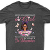 Never Underestimate A Girl Who Is Covered By The Blood of Jesus Shirt, Custom Birthday Month Shirt For Women, Personalized Birthday Gift