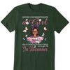 Never Underestimate A Girl Who Is Covered By The Blood of Jesus Shirt, Custom Birthday Month Shirt For Women, Personalized Birthday Gift