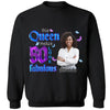 This Queen Makes 50 Look Fabulous, Stepping Into My 50th Birthday Live A Diva Shirt, Custom 50th Birthday Shirt For Women, 50 Years Old Birthday Shirt, Personalized Birthday Gift