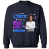 This Queen Makes 50 Look Fabulous, Stepping Into My 50th Birthday Live A Diva Shirt, Custom 50th Birthday Shirt For Women, 50 Years Old Birthday Shirt, Personalized Birthday Gift