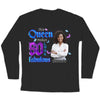 This Queen Makes 50 Look Fabulous, Stepping Into My 50th Birthday Live A Diva Shirt, Custom 50th Birthday Shirt For Women, 50 Years Old Birthday Shirt, Personalized Birthday Gift