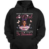 Never Underestimate A Girl Who Is Covered By The Blood of Jesus Shirt, Custom Birthday Month Shirt For Women, Personalized Birthday Gift