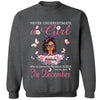 Never Underestimate A Girl Who Is Covered By The Blood of Jesus Shirt, Custom Birthday Month Shirt For Women, Personalized Birthday Gift