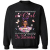 Never Underestimate A Girl Who Is Covered By The Blood of Jesus Shirt, Custom Birthday Month Shirt For Women, Personalized Birthday Gift