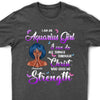 I Can Do ALl Things Through Christ Who Gives Me Strength Shirt, Customized Birthday Month Shirt For Girl, Custom Name Custom Date Birthday Gift Shirt