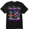 I Can Do ALl Things Through Christ Who Gives Me Strength Shirt, Customized Birthday Month Shirt For Girl, Custom Name Custom Date Birthday Gift Shirt