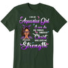 I Can Do ALl Things Through Christ Who Gives Me Strength Shirt, Customized Birthday Month Shirt For Girl, Custom Name Custom Date Birthday Gift Shirt