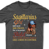Personalized Custom Birthday Month Shirt, Name and Age Birthday Shirt, Custom Birthday Women Shirt, She Slay She Prays She Is Beautiful Bold She Smile At Her Haters Like A Boss In Control Shirt