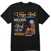 Personalized Custom Birthday Month Shirt, Name and Age Birthday Shirt, Custom Birthday Women Shirt, I'm Not A One In A Million Kind Of Girl I Am A Once In A Life Time Kind Of Woman Shirt