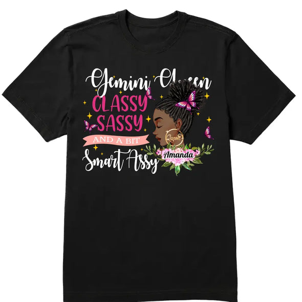 Sassy Classy Queen Shirt, Sassy And Fabulous shirt, And A Bit Smart Assy Shirt, Custom Birthday Queen Shirt, Birthday Month Age Shirt