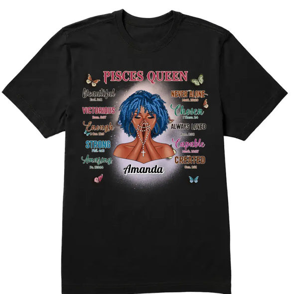 Personalized Custom Birthday Month Shirt, Name and Age Birthday Shirt, God Girl Shirt