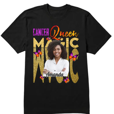 Personalized Custom Birthday Month Shirt, Name and Age Birthday Shirt, Magic Queen Shirt, Birthday Zodiac Shirt