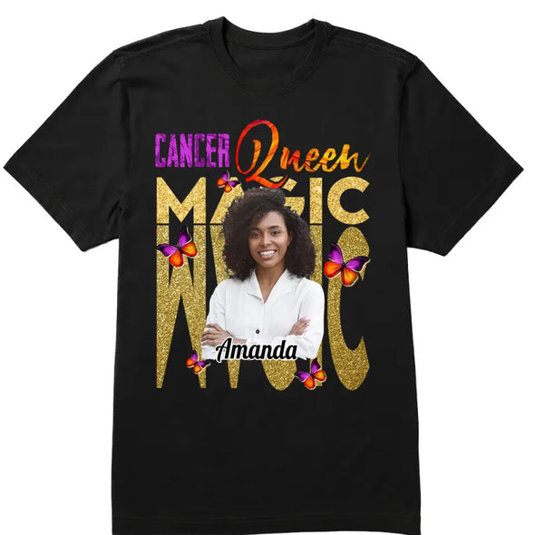 Personalized Custom Birthday Month Shirt, Name and Age Birthday Shirt, Magic Queen Shirt, Birthday Zodiac Shirt