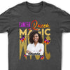 Personalized Custom Birthday Month Shirt, Name and Age Birthday Shirt, Magic Queen Shirt, Birthday Zodiac Shirt