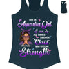 I Can Do ALl Things Through Christ Who Gives Me Strength Shirt, Customized Birthday Month Shirt For Girl, Custom Name Custom Date Birthday Gift Shirt