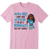 Personalized Aries Shirt, Aries Birthday T Shirt, Customize Birthday Shirt For Woman