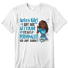 Personalized Aries Shirt, Aries Birthday T Shirt, Customize Birthday Shirt For Woman